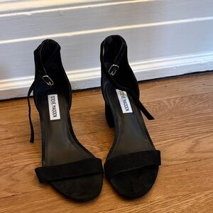 Steve Madden Black Suede Heels